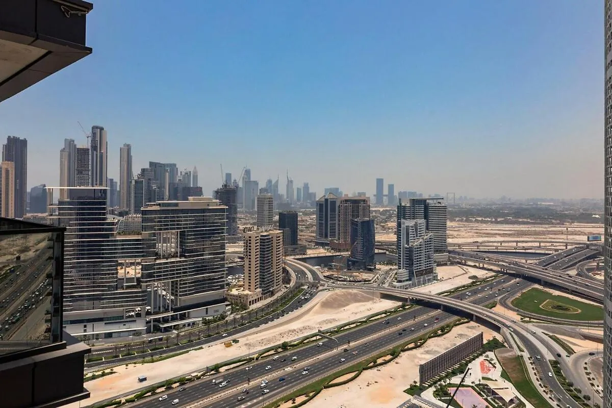 شقة Nobles Tower Tiger One Skyline View دبي الإمارات العربية المتحدة
